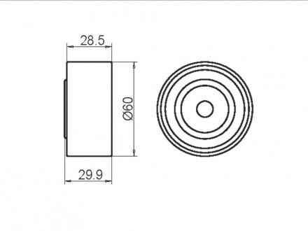 Фото 4 - Обвідний ролик ременя ГРМ GMB GT10160