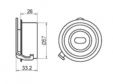 Фото 4 - Натяжний ролик ременя ГРМ GMB GT10240