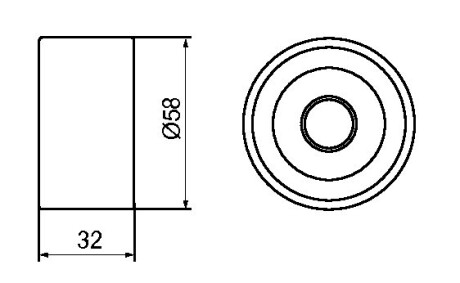 Фото 4 - Натяжний ролик ременя ГРМ GMB GT10510