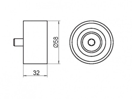 Фото 4 - Обводной ролик ремня ГРМ GMB GT10520