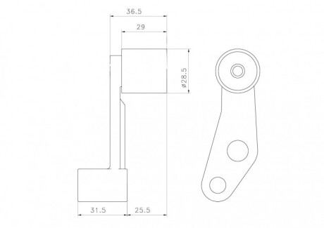 Фото 4 - Обвідний ролик ременя ГРМ GMB GT30550