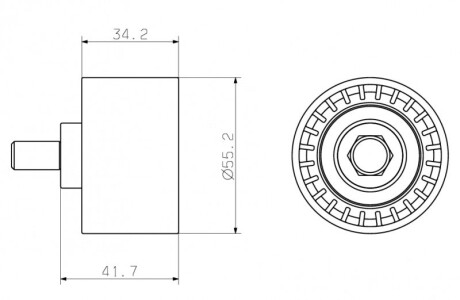 Фото 4 - Обвідний ролик ременя ГРМ GMB GT40970
