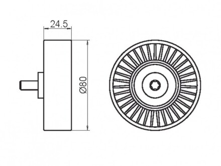 Фото 4 - Обвідний ролик ременя ГРМ GMB GT50030