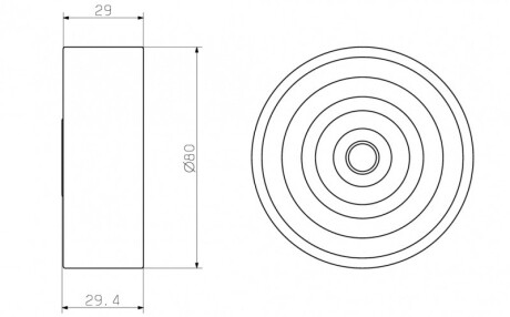 Фото 4 - Обводной ролик ремня ГРМ GMB GT50920