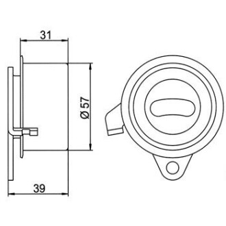 Фото 4 - Натяжний ролик ременя ГРМ GMB GT60030