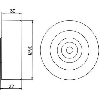 Фото 4 - Ролик ремня приводного GMB GT60040