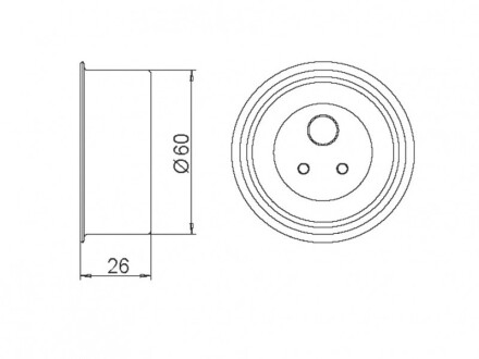 Фото 4 - Натяжной ролик ремня ГРМ GMB GT60050