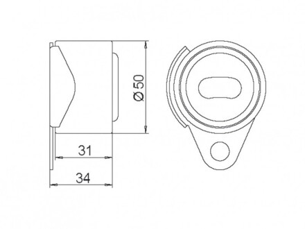 Фото 4 - Натяжной ролик ремня ГРМ GMB GT60100