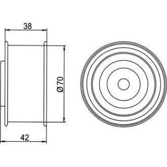Фото 4 - Обвідний ролик ременя ГРМ GMB GT60170