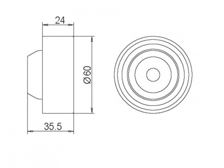 Фото 4 - Обвідний ролик ременя ГРМ GMB GT60480