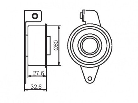 Фото 4 - Натяжний ролик ременя ГРМ GMB GT80210