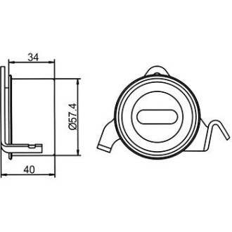 Фото 4 - Натяжний ролик ременя ГРМ GMB GT80400