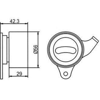 Фото 4 - Натяжной ролик ремня ГРМ GMB GT80420