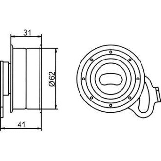 Фото 4 - Натяжной ролик ремня ГРМ GMB GT80710