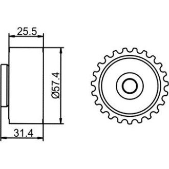 Фото 4 - Обводной ролик ремня ГРМ GMB GT80980