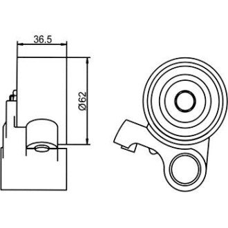 Фото 4 - Натяжний ролик ременя ГРМ GMB GT90090