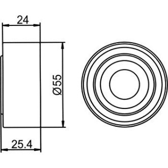 Фото 4 - Обвідний ролик ременя ГРМ GMB GT90730