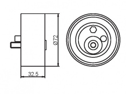 Фото 4 - Натяжной ролик ремня ГРМ GMB GT90750