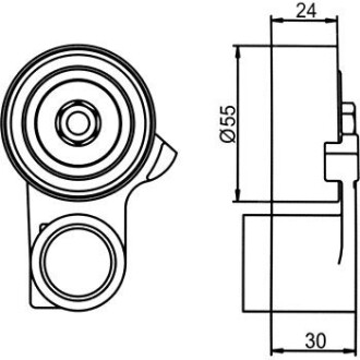 Фото 4 - Натяжний ролик ременя ГРМ GMB GT90760