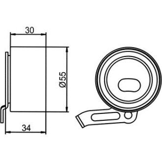 Фото 4 - Натяжной ролик ремня ГРМ GMB GT90780