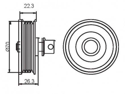 Фото 4 - Ролик ремня приводного GMB GT90920