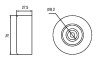 Ролик приводного ременя AUDI, VW 1.0-1.4i, 1.7-1.9D, SDI 95 - (028145278M) GMB GTA0190 (фото 4)