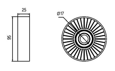 Фото 4 - Ролик ременя приводного GMB GTA0230