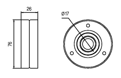 Фото 4 - Ролик ремня приводного GMB GTA0260