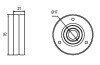 Ролик приводного ременя Audi A4/B5, VW Passat B5, Skoda Superb 1.6-2.0 -05 - (058903133B, 058903133C, 058903133D) GMB GTA0350 (фото 4)