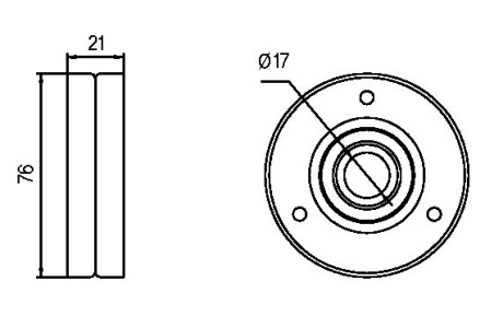 Фото 4 - Ролик ременя приводного GMB GTA0350
