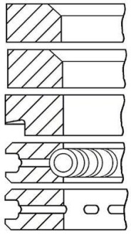 Комплект поршневих кілець - GOETZE 0810720000