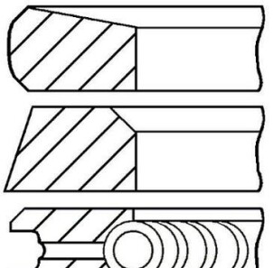 Комплект поршневых колец - GOETZE 08-113507-00