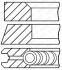Комплект поршневых колец - GOETZE 08-136400-10 (фото 2)