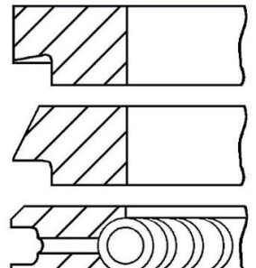 Комплект поршневых колец - GOETZE 08-138200-00