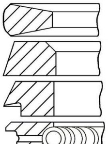 Комплект поршневых колец - GOETZE 08-178807-00