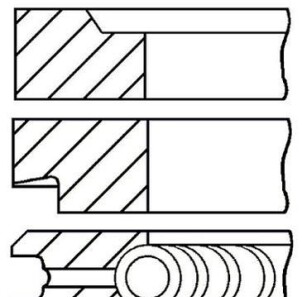 Комплект поршневых колец - GOETZE 0820680000