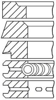 Комплект поршневих кілець - GOETZE 0831460000