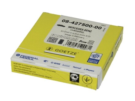 Комплект поршневых колец - GOETZE 08-427500-00
