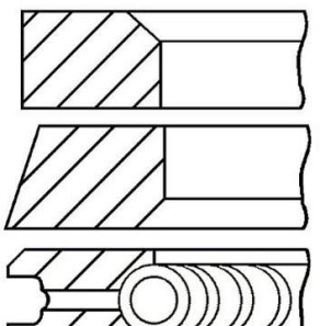 Ringset fiat 169 a3 - GOETZE 08-433206-00