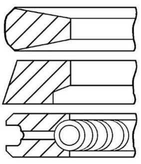 Комплект поршневих кілець - GOETZE 0844060000