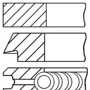 Комплект поршневых колец - GOETZE 08-502907-00