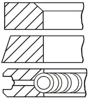 Комплект поршневих кілець - GOETZE 0852320000