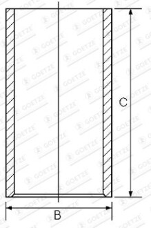 Гильза цилиндра - GOETZE 14-011041-00