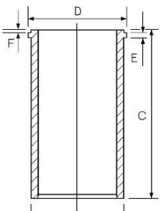 Гильза цилиндра - GOETZE 14-040040-00