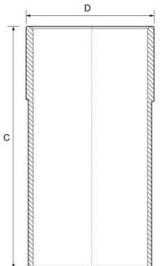 Гильза цилиндра - GOETZE 14-710020-00