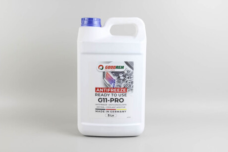 Антифриз G11 BLUE (синій) -38°C готовий (5L) (GERMANY) - GOODREM R38G11-BLU-005