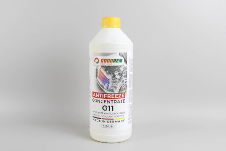 Антифриз YELLOW (жовтий) концентрат (1.5L) /RENAULT/DACIA/PSA (GERMANY) - GOODREM R80G11-YLW-015
