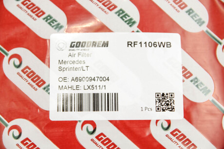 Фото 3 - Повітряний фільтр GOODREM RF1106WB