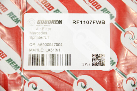 Фото 3 - Повітряний фільтр GOODREM RF1107FWB