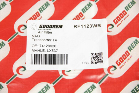 Фото 3 - Воздушный фильтр GOODREM RF1123WB
